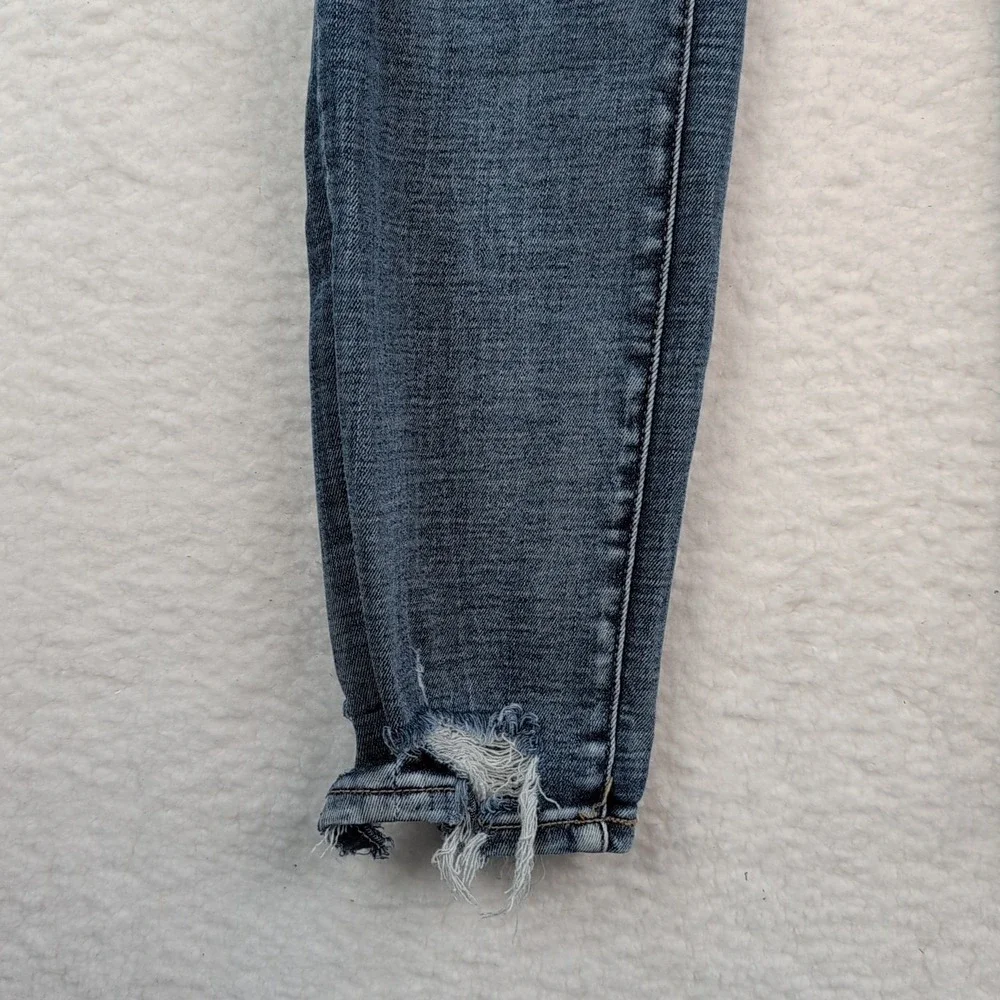 Buckle Black Fit No. 75 Jeans Women's 26x27 Blue Ankle Skinny Distressed Stretch